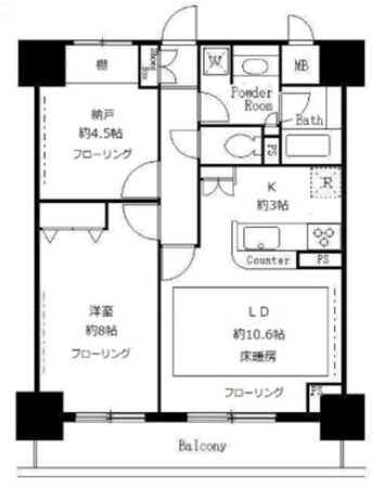 サンクレール荒川ブランガーデンの物件間取画像